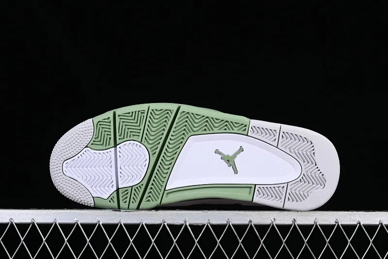 All categories Air Jordan Jordan series basketball shoes Air Jordan 4 foreign trade version Air Jordan 4 Retro "Seafoam" AJ4 Joe 4 white and green AQ9129-103